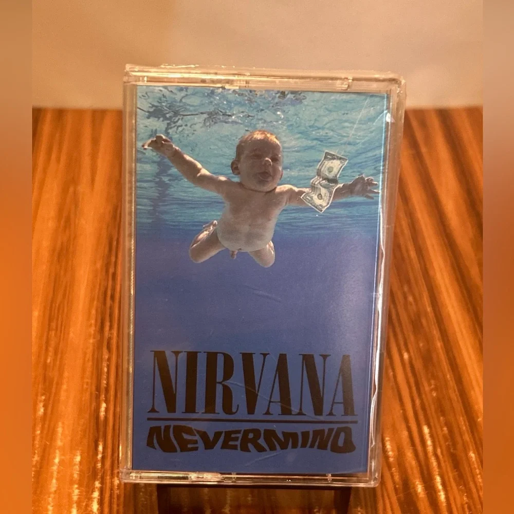 New NIRVANA Nevermind SEALED Cassette TAPE Silver Japan 2016 Limited RARE - Picture 1 of 13